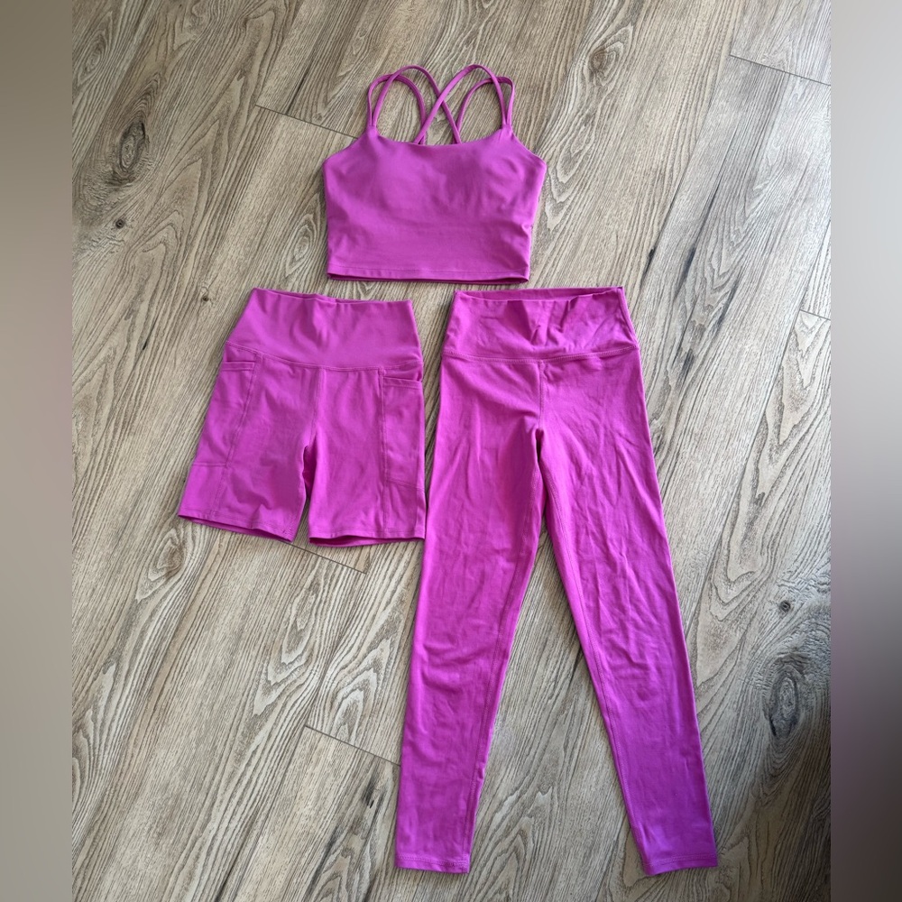 Mono B Sports Bra shorts and leggings set -NWOT